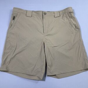 Filson Outdoorsman Shorts Mens XXL (40x9) Beige Khaki Nylon Hiking Stretch EUC